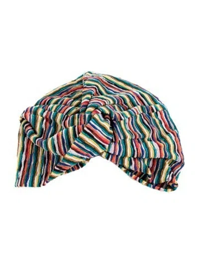 Pre-owned Missoni Knitted Beanie. In Blue