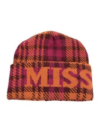 Pre-owned Missoni Knitted Beanie Hat W/tags In Pink