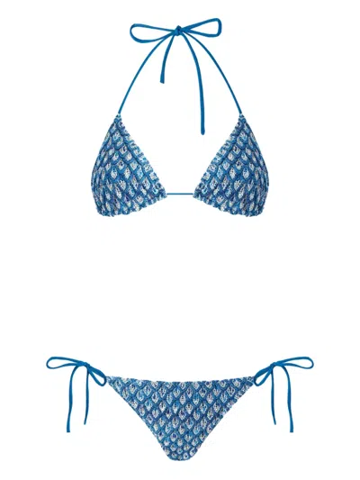 Missoni Knitted Bikini In Multicoloured