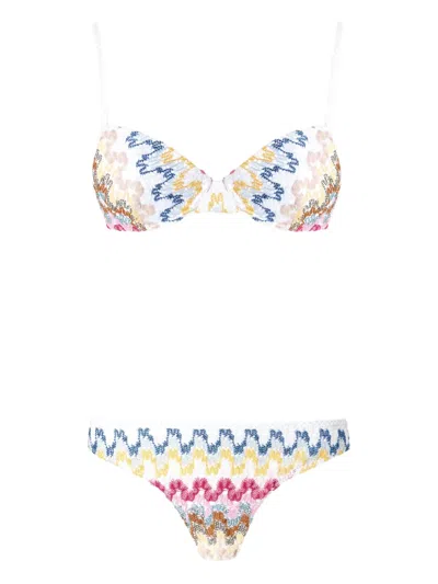 Missoni Knitted Bikini In Multicoloured