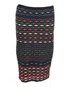 Missoni Knitted Bodycon Midi Skirt In Multicolor Viscose In Multi