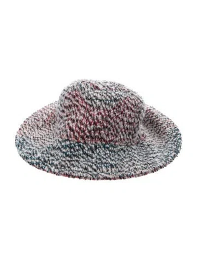 Pre-owned Missoni Knitted Bucket Hat In White