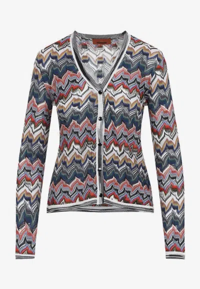 MISSONI KNITTED BUTTONED CARDIGAN