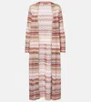Missoni Knitted Cardigan In Brown