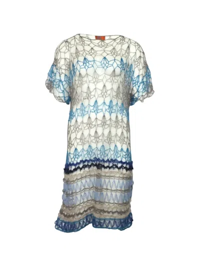 Pre-owned Missoni Knitted Dress In White
