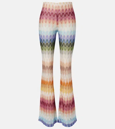 MISSONI KNITTED FLARED PANTS