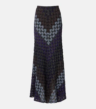 Missoni Knitted Lamé Maxi Skirt In Multi