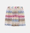 Missoni Knitted Lamé Shorts In Multicoloured