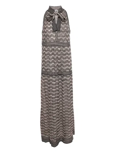 Pre-owned Missoni Knitted Maxi Dress In Black