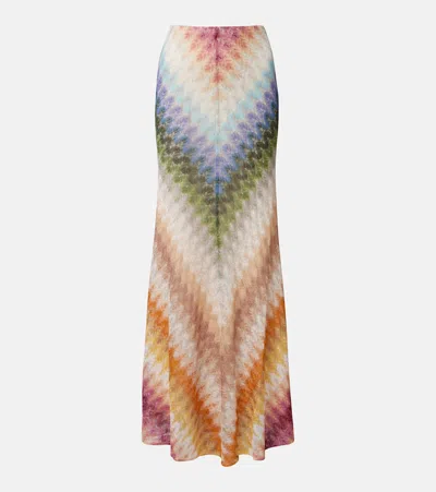 Missoni Knitted Maxi Skirt In Multi