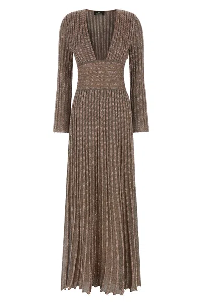 Missoni Knitted Metallic Dress In Multi