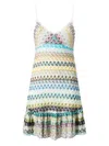 Missoni Women's Rayon Blend Dresses | Size It 44 | Ds25sg3ubr0133s507h In Blue