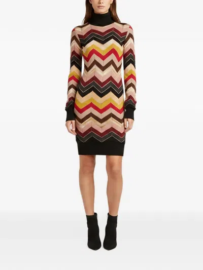 Pre-owned Missoni Knitted Mini Dress In Neutrals