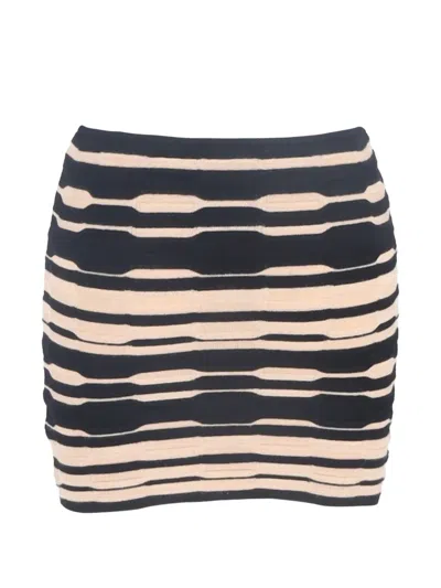 Pre-owned Missoni Knitted Mini Skirt In Black