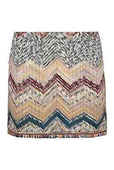Pre-owned Missoni Knitted Mini Skirt In Multicolor