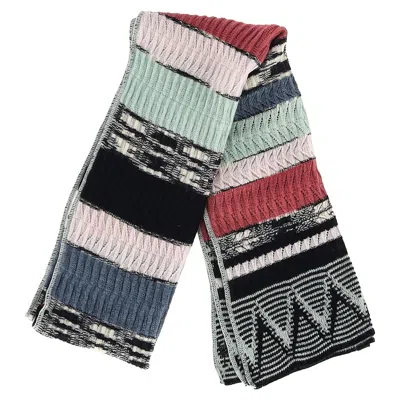 Missoni Knitted Scarf In Multicolor Wool