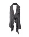 Missoni Knitted Shawl In Grey Cashmere In Grey