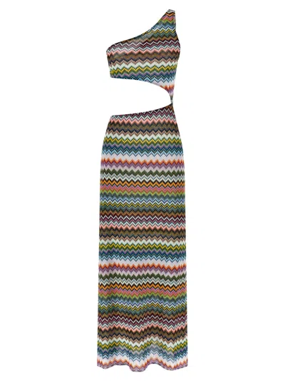 Missoni Knitted Swimwear Cover Up Dresses Multicolor