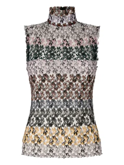 Missoni Knitted Top In Multi