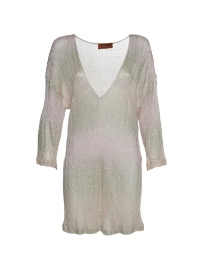 Pre-owned Missoni Knitted Top In Neutrals