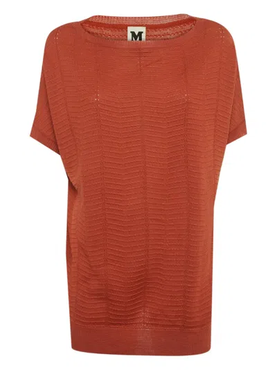Pre-owned Missoni Knitted Top In Orange