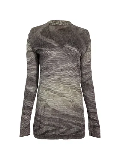 Pre-owned Missoni Knitted V-neck T-shirt In Gray