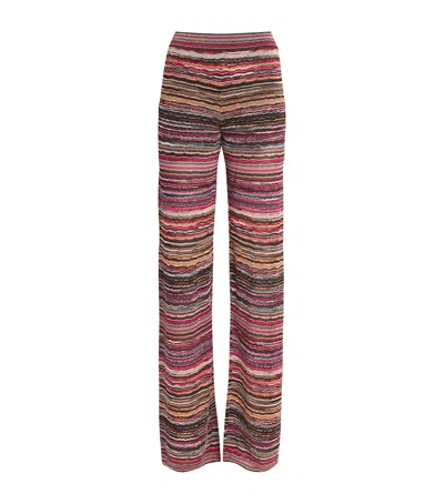 MISSONI KNITTED WAVE STRAIGHT TROUSERS