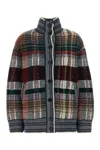 Missoni Embroidered Wool Blend Oversize Cardigan In Gray
