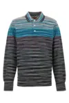 Missoni Men Embroidered Piquet Polo Shirt In Stripped
