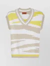 Missoni Knitwear With V-neck And Striped Pattern In S016c