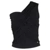 Missoni Knot-detail One-shoulder Top In Black Viscose In Black