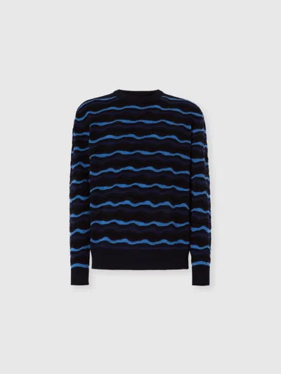 MISSONI KURZARM-POLOSHIRT MIT GEOMETRISCHEM ZICKZACKMUSTER