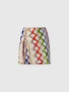 Missoni Lace Up-detail Mini Skirt