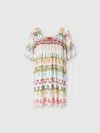 Missoni Kurzes Kleid Mit V-ausschnitt Aus Spitze In Multicoloured