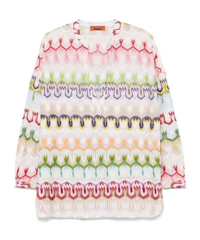 Missoni Geometric Pattern Blouse In Multicolor