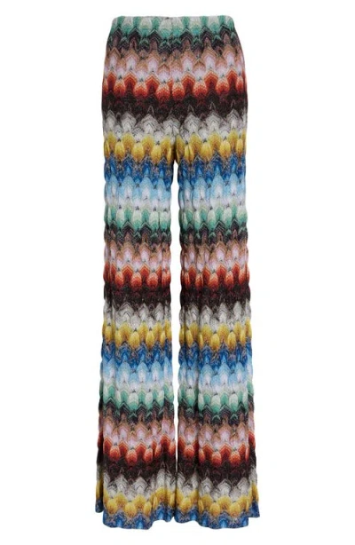 Missoni Lace Motif Lamé Pants In Multi