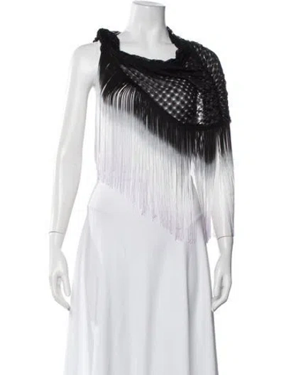 Pre-owned Missoni Lace Patterned Sweater In White