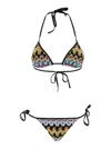 Missoni Triangel-bikini Aus Lamé-viskose-spitze In Multi