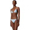 Missoni Metallic Triangle Bikini In Blue