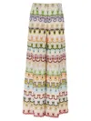 Missoni High-waisted Long Pants With Abstract Floral Pattern