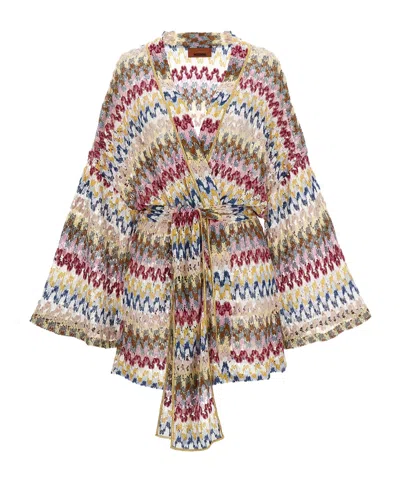 Missoni Laced Cardigan In Multicolor