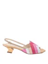 Missoni Laced Sandals In Color Carne Y Neutral