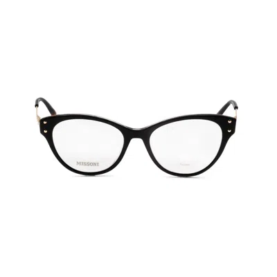 Missoni Ladies Black Rectangular Eyeglass Frames Mis 0044