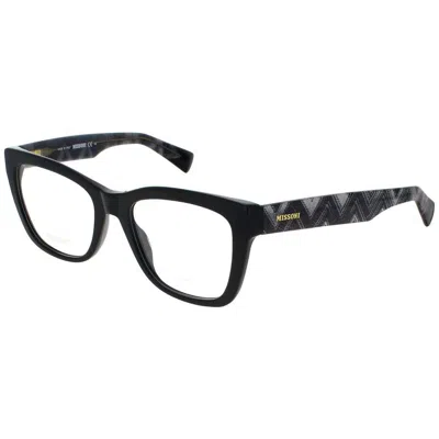 Missoni Ladies Black Rectangular Eyeglass Frames Mis 0081