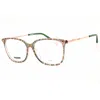 Missoni Ladies Black Rectangular Eyeglass Frames Mis0085