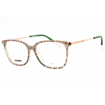 Missoni Ladies Black Rectangular Eyeglass Frames Mis0085