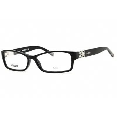 Missoni Ladies Black Rectangular Eyeglass Frames Mis0162