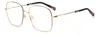 Missoni Ladies Blk Gold Rectangular Eyeglass Frames Mis-0017-2m2