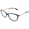 Missoni Ladies Blue Rectangular Eyeglass Frames Mis 0058