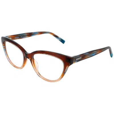 Missoni Ladies Brown Rectangular Eyeglass Frames Mis 0091